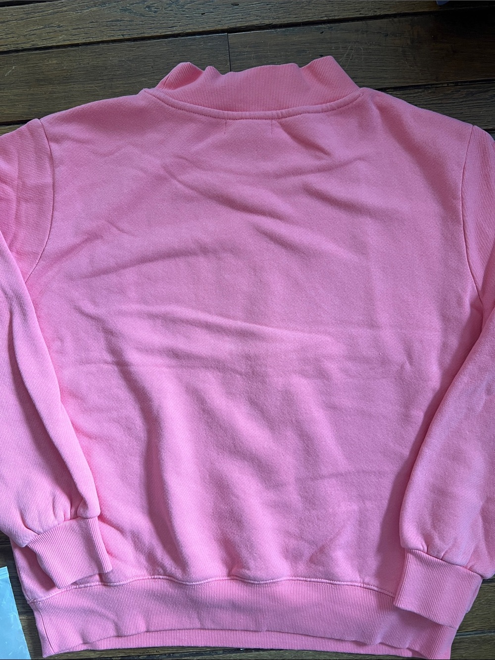 PARKE Bloom Pink Varsity Heritage Mockneck Sweatshirt Size S/M New In Bag NWT - Picture 11 of 11